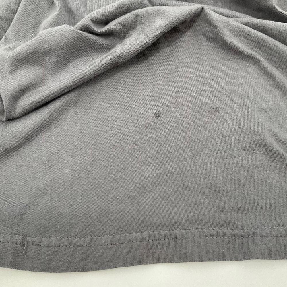 Fox Racing Long Sleeve Tee Size M Charcoal Grey Blue Fox Head Logo Mens Graphic - Picture 9 of 9